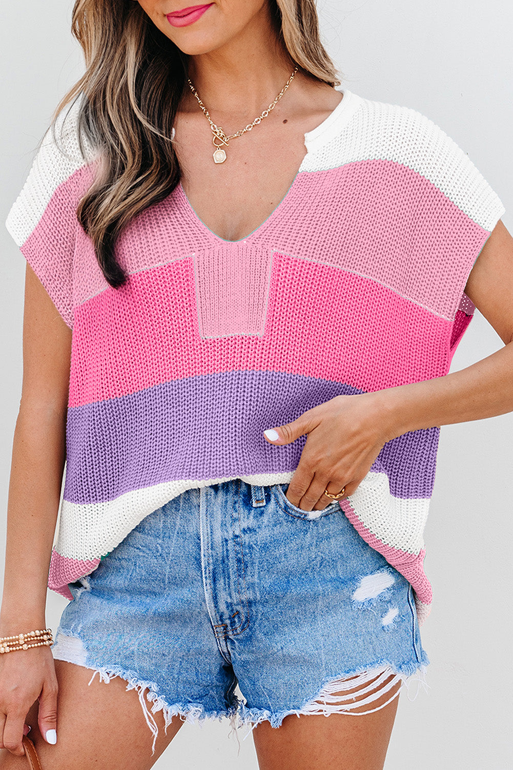 Color Block Sweater